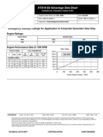 KTA19-G8 Advantage Data Sheet Specs