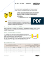 Surecross Wireless Q45 Sensor - Opposed: Datasheet