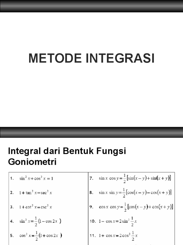 (MATH) Metode Integral | PDF