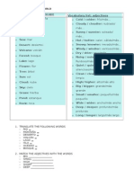 Comparatives and Vocabulary