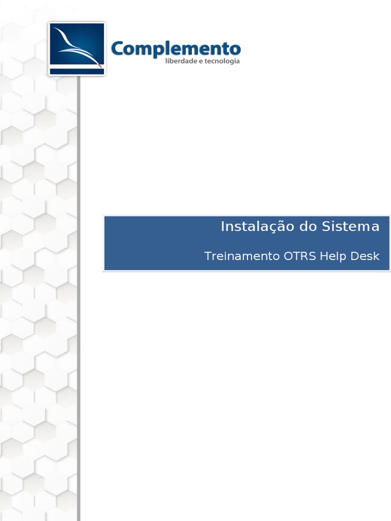Instalação do OTRS em Linux | PDF | E-mail | Servidor (informática)