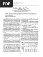 Oxidation of Iron?Ore Pellets