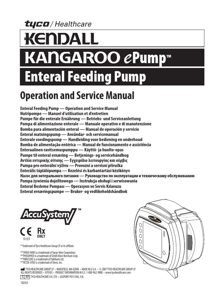 Kangaroo Epump User Manual PDF Electrical Connector Pump