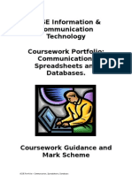 GCSE Information & Communication Technology Coursework Portfolio: