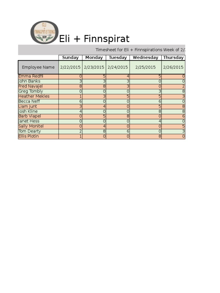 Timesheet LC | PDF