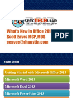 What's New in Office 2013 Scott Eaves MCP, MOS