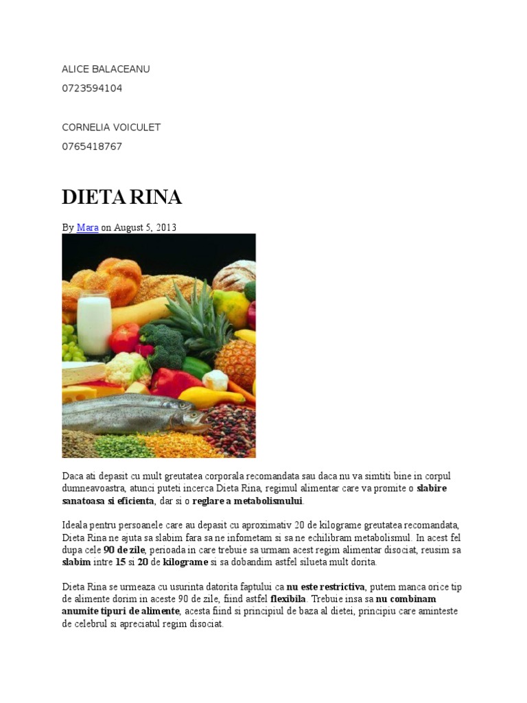 Dieta Rina