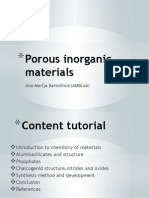 Porous Inorganic Materials-Chemistry of Materials (Aluminosilicates, Aluminophosphates)