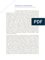 Los dos grandes errores en la interpretación bíblica