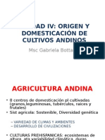 Unidad IV Origen y Domesticación