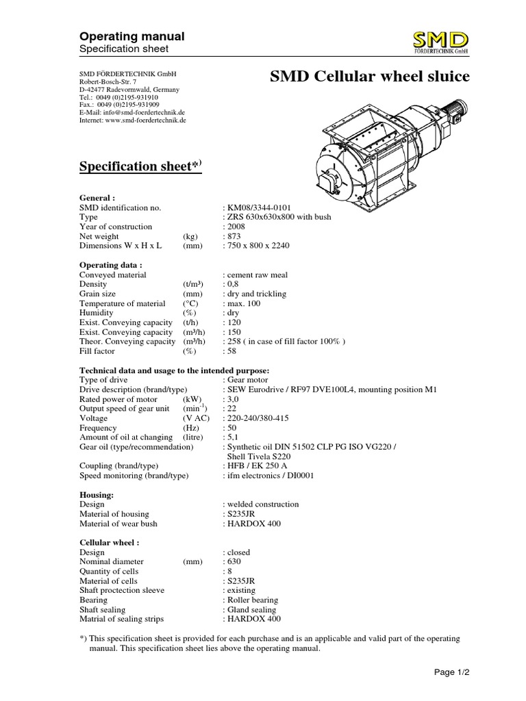 Rotary Lock PDF Screw Specification (Technical Standard)