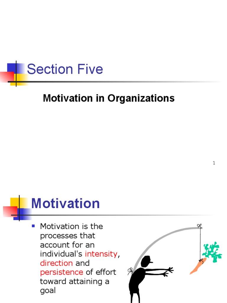 Section Five: Motivation in Organizations | PDF | Motivation | Motivational