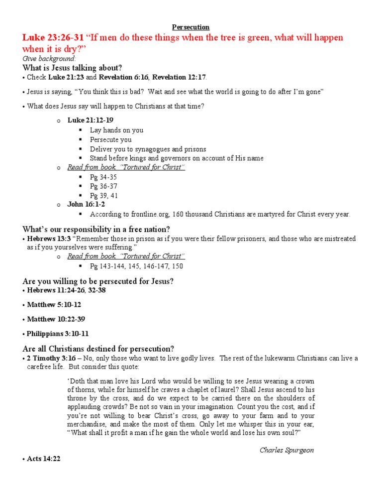 Persecution | PDF | Religion & Spirituality