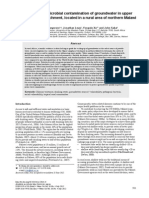 D 03 Assessment of Microbial Contamination of Groundwater in Upper Limphasa River Catchment, Located in a Rural Area of Northern Malawi