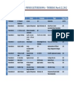 Physics Career Talk 220312 - Schedule