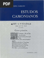 Camões - Da Costa Ramalho, Américo - Estudos Camonianos (1975)