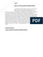Background Theory of the Electric Starter Moter Systems
