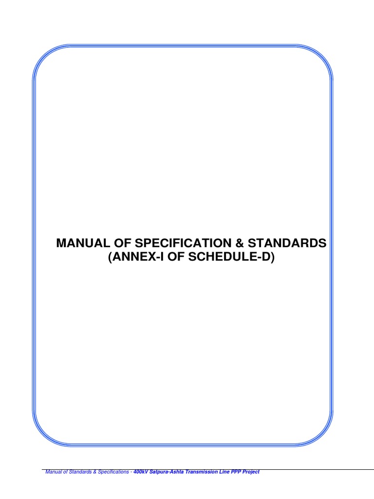 400kV Transmission Line Standards Manual | PDF | Deep Foundation ...