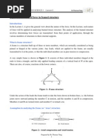 AZ024 Lecture 8 Distribution of Force in Framed Structure