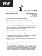 One Spark Fact Sheet: For Immediate Release