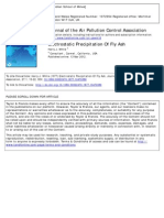 Electrostatic Percipitation of Fly Ash