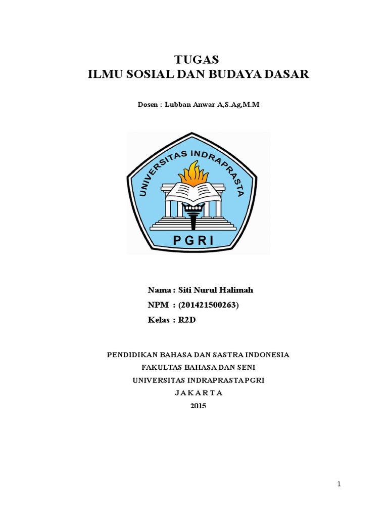 Soal Dan Jawaban Ilmu Sosial Dan Budaya Dasar