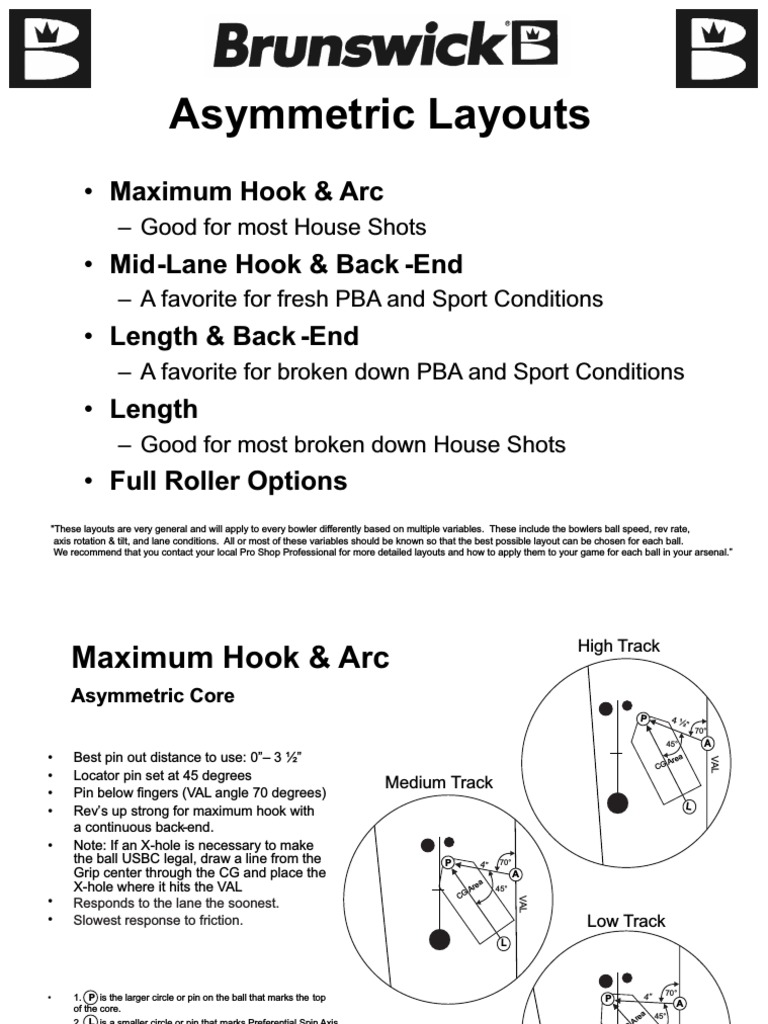 523 BB Asymmetric Symmetric Drilling Instructions PDF Bowling
