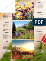 Calendar personalizat 2015 