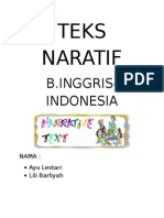 Teks Naratif: B.Inggris-Indonesia