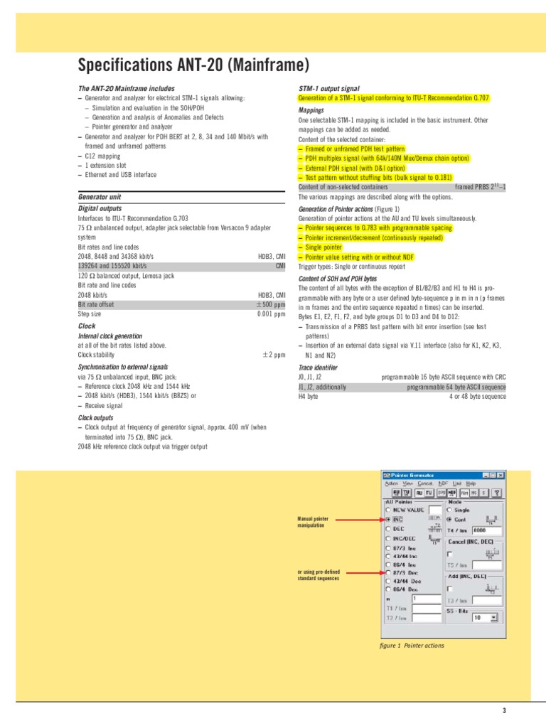 Specifications ANT-20 (Mainframe) : Manual Pointer Manipulation | PDF ...