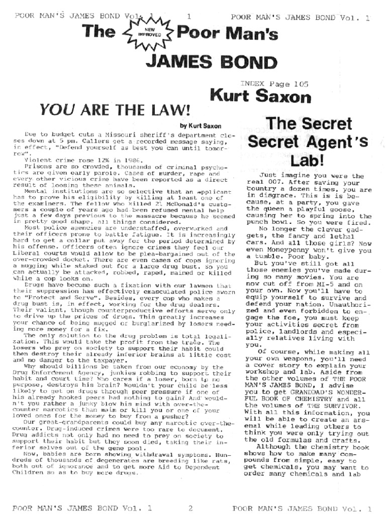 The Poor Mans James Bond Vol1 PDF