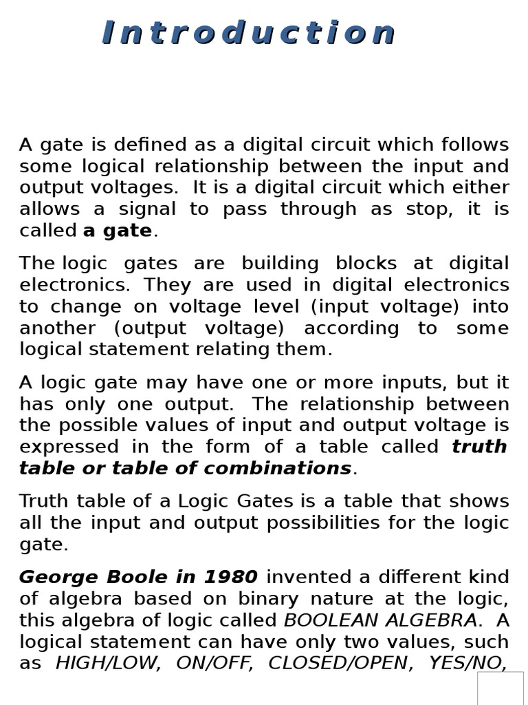 Table or Table of Combinations PDF Boolean Algebra Teaching
