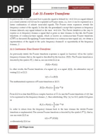 Lab 11-Fourier Transform