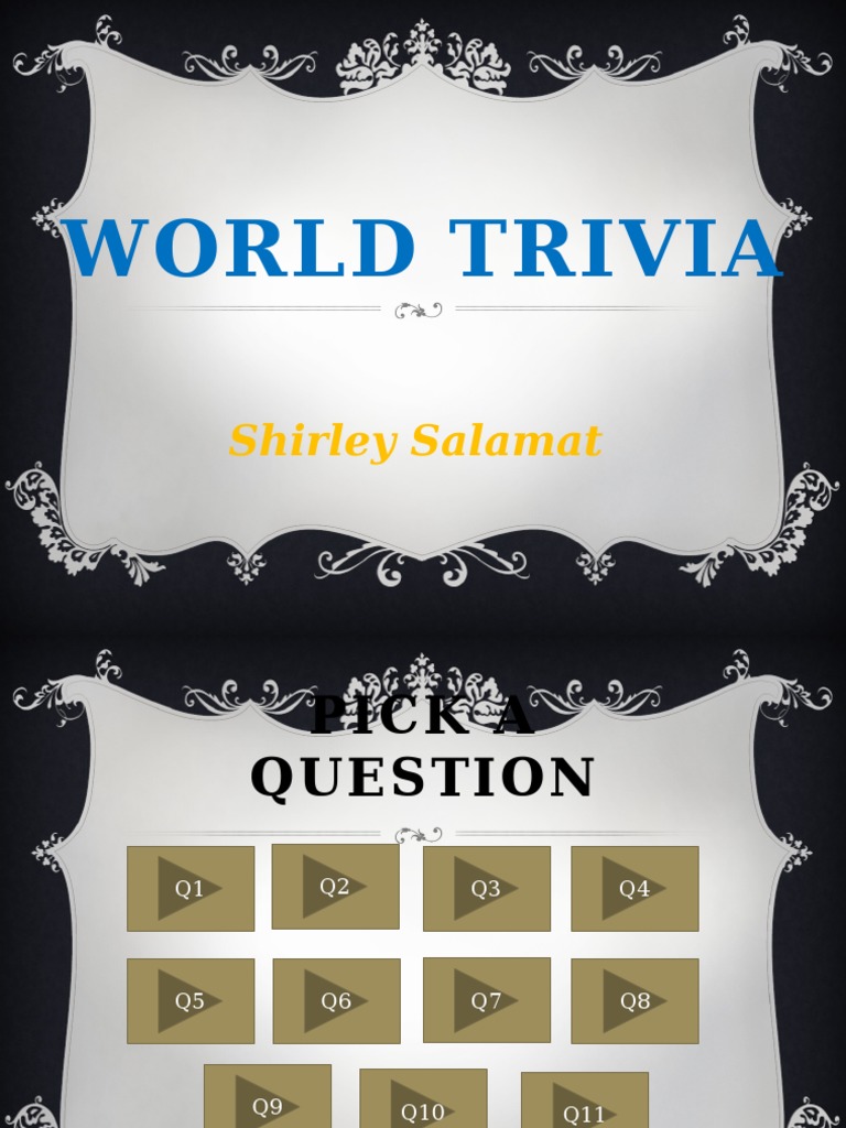 World Trivia Questions and Answers | PDF