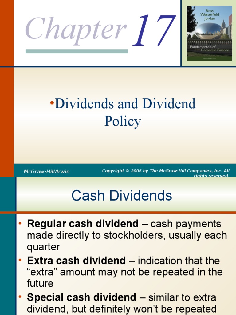 Chapter # 17: Raising Capital | PDF | Dividend | Share Repurchase