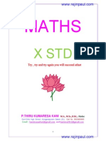 Maths: X STD