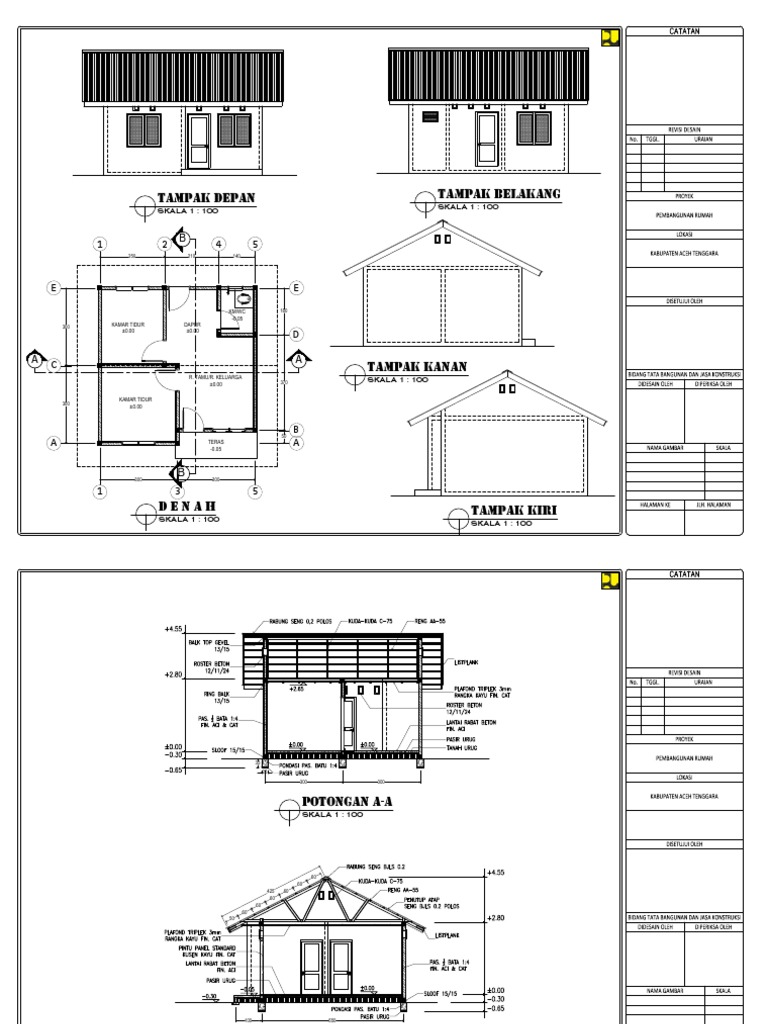 Gambar Contoh Denah Rumah Minimalis Type 36rumah Gambar Tipe 36 3