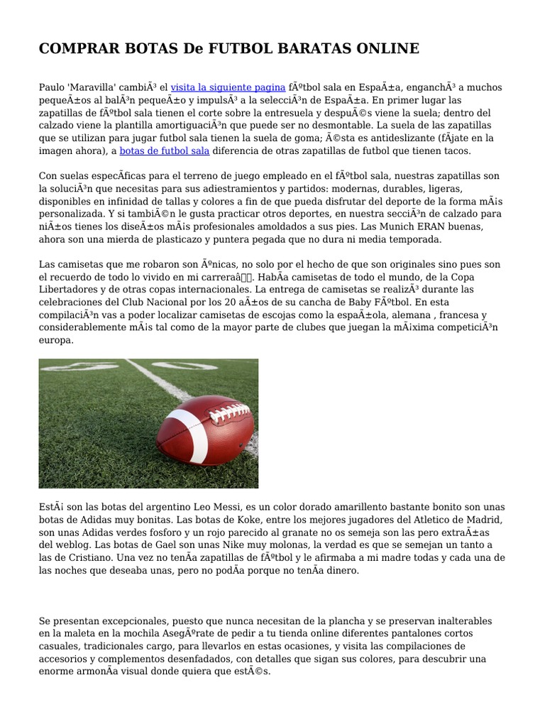 botas de futbol baratas online