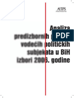 Analiza Predizbornih Poruka Vodecih Politickih Subjekata U BiH - Izbori 2006