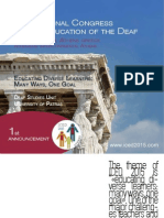 22nd International Congress on the Education of the Deaf Preview