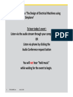 The Design of Electrical Machines Using ANSYS Maxwell July 16th 2013