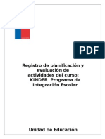 Registro Pie Kinder