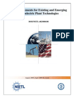 Water Requirements For Existing and Emerging Thermoelectric Plant