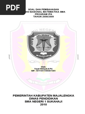 Soal Dan Pembahasan Ujian Nasional Math Ipa 20082009