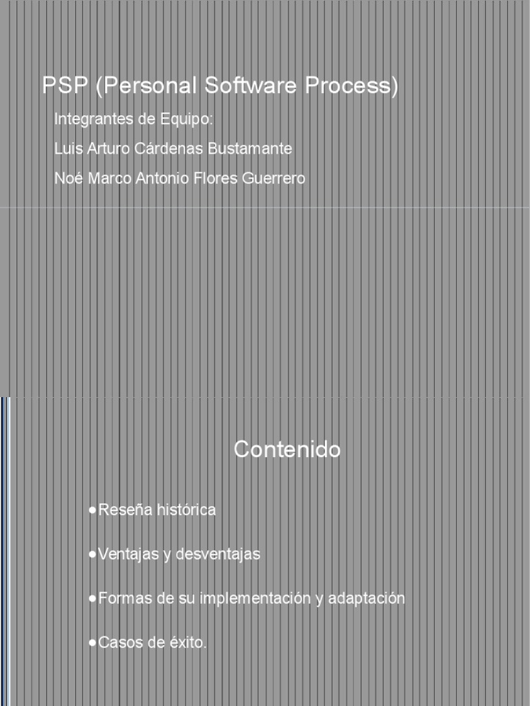 Guía Completa sobre el PSP en Software | PDF | Informática