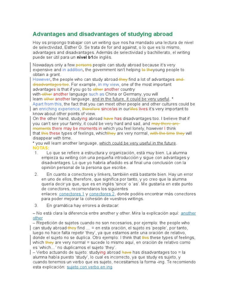 Advantages and Disadvantages of Studying Abroad