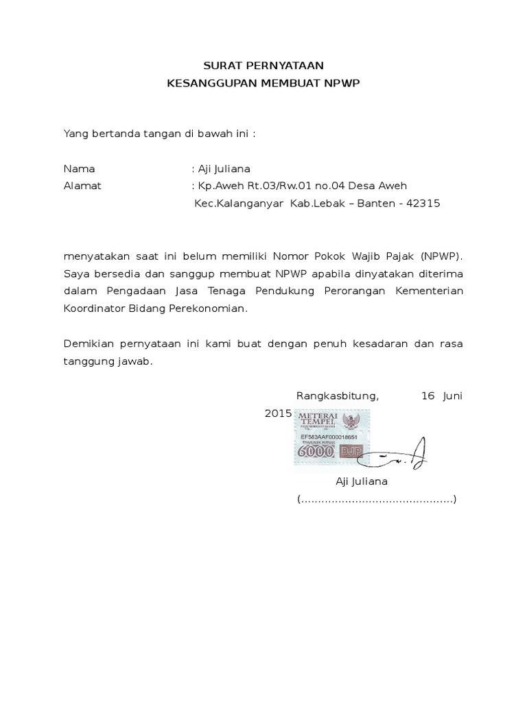 Tutorial Membuat Npwp Untuk Mahasiswa Unri