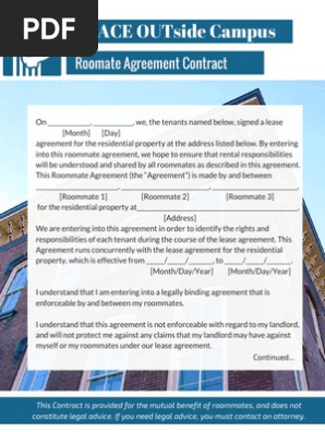 PEACE OUTside Campus Roommate Contract