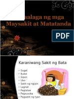Pag-Aalaga NG Mga Maysakit at Matatanda