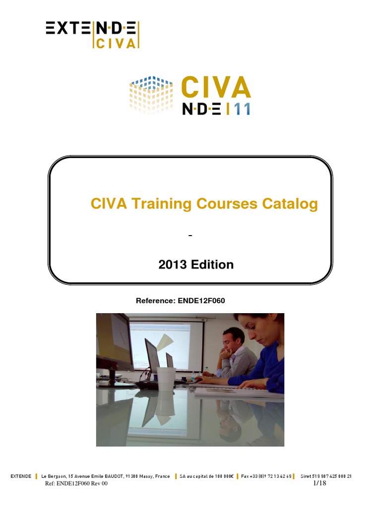 CIVA Training Courses Overview 2013 | PDF | Simulation | Application ...